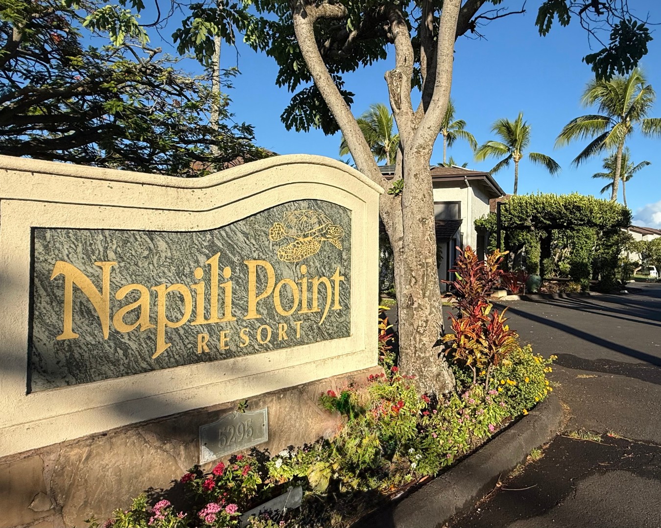 Napili Point Resort welcome sign